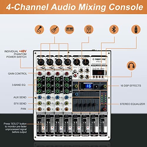 Phenyx Pro Sound Mixer PTX-15