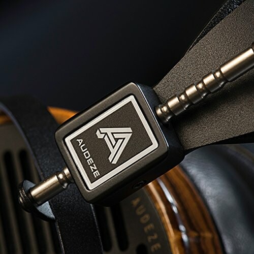 Close-up of Audeze headphone connector