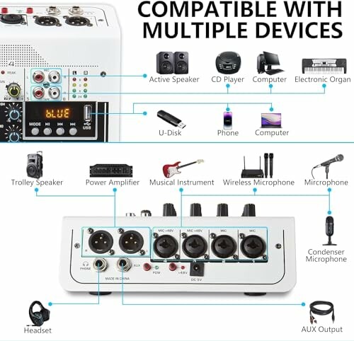 TAVOSOP 6-Channel DJ Mixer