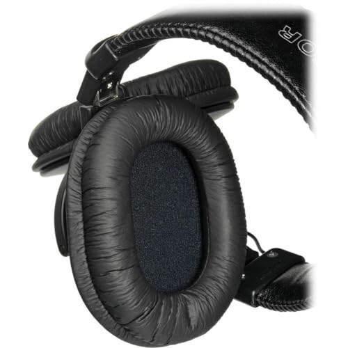 Black over-ear headphones with cushioned ear pads