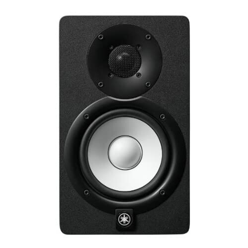 Black studio monitor speaker with two drivers