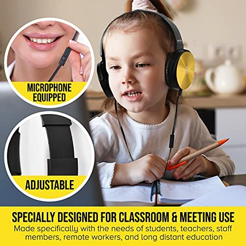 Classroom Headphones with Microphone