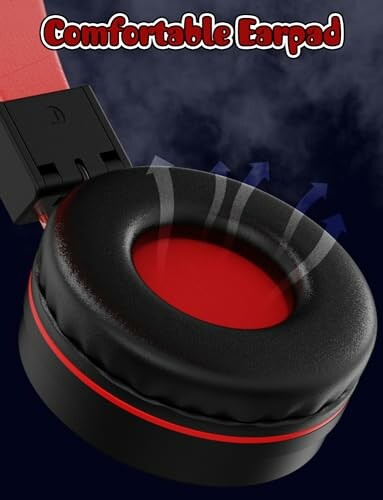 Close-up of a comfortable earpad on headphones.