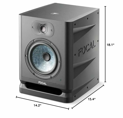 Focal studio monitor speaker with dimensions