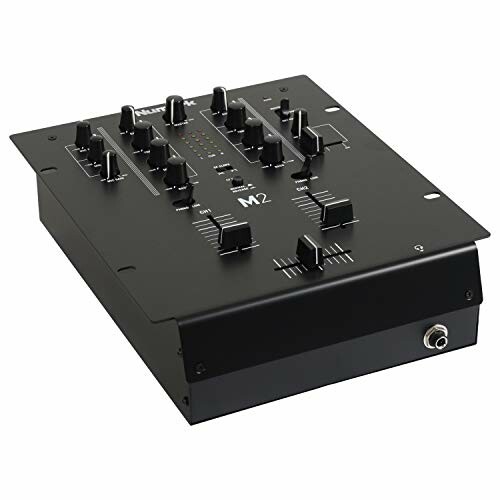 Numark M2 DJ mixer with knobs and sliders