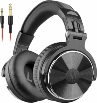 Professional over-ear studio headphones with detachable cables.