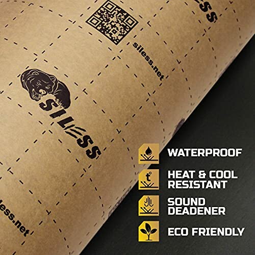 Siless sound deadener material with waterproof, heat resistant, soundproof, eco-friendly features.