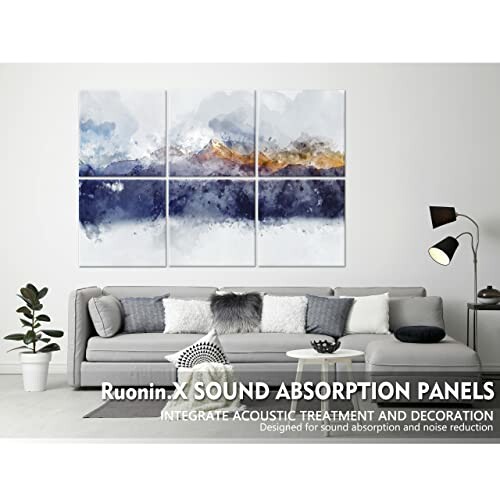 6 Pack Decorative Art Acoustic Wall Panels