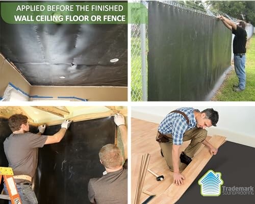 Soundproofing material used on walls, ceilings, fences, and floors.