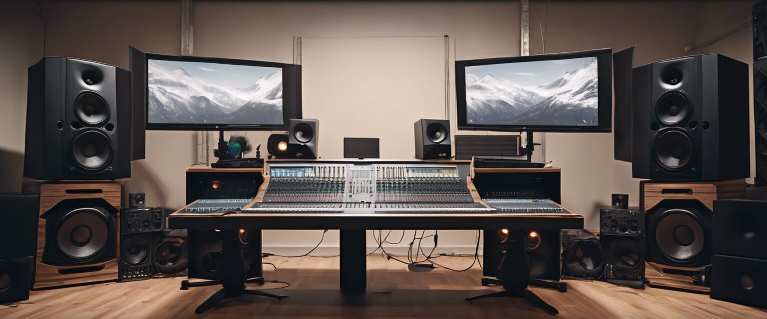 Studio monitors in action