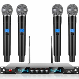 Innopow 4-Channel Wireless Microphone System