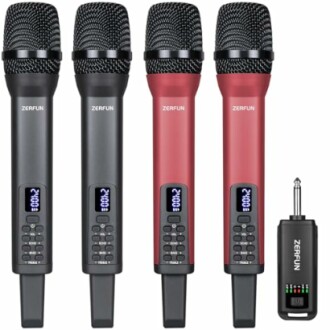 ZERFUN Rechargeable Wireless Microphones 4